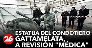 La estatua del condotiero Gattamelata, de Donatello, a revisión "médica"