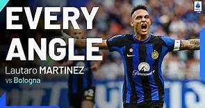 Lautaro Martinez reaches the 10-goal mark | Every Angle | Inter-Bologna | Serie A 2023/24