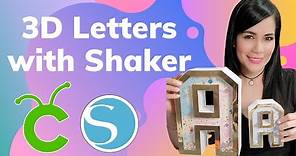 3D Letters With Shaker (Cricut & Cameo) FREE TEMPLATE