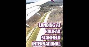Landing at Halifax International Airport in Nova Scotia