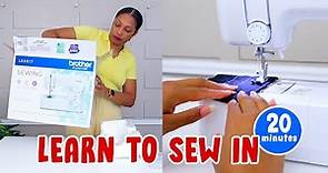 Learn to sew in 20 minutes! | easy step-by-step tutorial