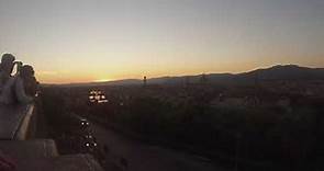 Timelapse - Sunset from Piazzale Michelangelo, Florence, Italy - 7/15/2016