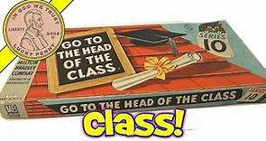 How To Play The Game Vintage 1955 Milton Bradley Go To The Head Of The Class Series 10 Family Game