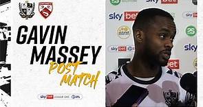 Post Match | Gavin Massey reflects on his performance following a Boxing Day win against Morecambe