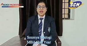 Testimonial of MBA final year placed student, Sherwood college of Management, Lucknow