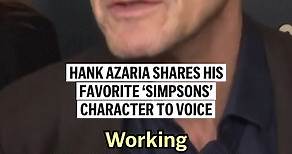Hank Azaria shares his favorite ‘Simpsons’ character to voice