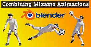 How to combine and edit Mixamo animations in Blender?