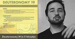 Deuteronomy 19 Summary: 5 Minute Bible Study