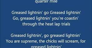 Greased Lightning - lyrics