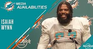 Isaiah Wynn meets with the media | Miami Dolphins Training Camp