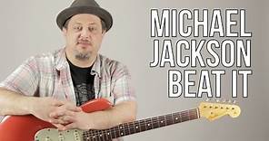 Michael Jackson - Beat It Guitar Lesson - How to play on Guitar - Riff and Chords