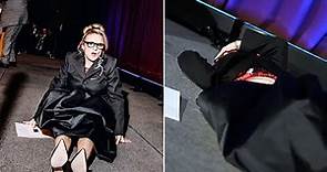 Elf' actress Amy Sedaris dramatically falls on stage during National Board of Review awards ceremony