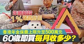 【年金上限提高】香港年金提高個人保費上限至500萬元、設1%保費折扣　60歲即買每月收多少？ - 香港經濟日報 - 即時新聞頻道 - 即市財經 - Hot Talk