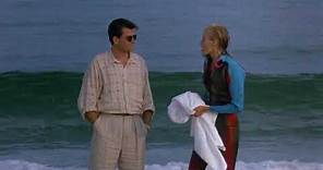 Wall Street (1987) - Charlie Sheen and Darryl Hannah on the beach