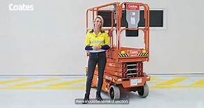 How to use an electric scissor lift
