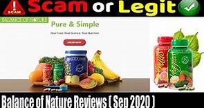 Balance of Nature Reviews 2020 [September] Prove It Is Legit or Scam? | Scam Adviser Reports