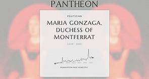 Maria Gonzaga, Duchess of Montferrat Biography - Regent of Mantua