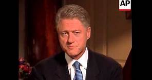 President Bill Clinton address the nation after his grand jury testimony and apologizes for lying ab