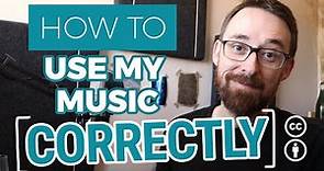 How to use my music correctly // Using CC-BY music from the music library