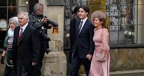 Prime Minister Justin Trudeau arrives at coronation for the King