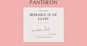 Berenice IV of Egypt Biography - Ptolemaic dynasty queen regnant