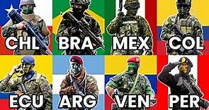 Los 10 Ejércitos más Poderosos de Latinoamérica (2024)