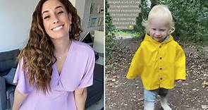 Stacey Solomon returns to Instagram with touching videos of baby Rex playing in the woods