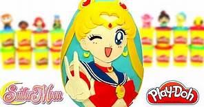 Huevo Sorpresa Gigante de Sailor Moon en Español Latino de Plastilina Play Doh