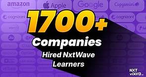 NxtWave Hire: Next wave of opportunities with 1700+ companies | CCBP 4.0 | @NxtWave | EdTech