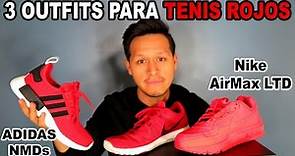 3 Outfits para Tenis Rojos // Zapatos Deportivos Rojos