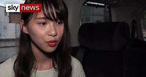 Pro-democracy activist Agnes Chow claims police forced her to take off her clothes