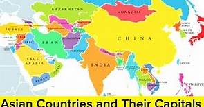 Asian Countries And Their Capitals