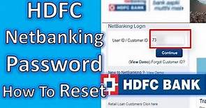 How to Change HDFC Netbanking Password,hdfc netbanking ipin reset, Netbanking Password Reset | TNG