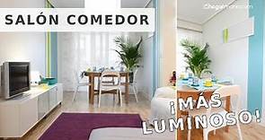 SALÓN COMEDOR MODERNO y MINIMALISTA - Tips para conseguir un salón más luminoso // Decogarden