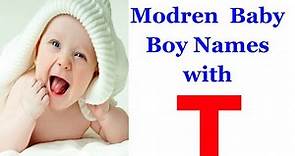 T letter Baby Boy Names Hindu | Latest Baby Boy Names starting with T letter | @Baby names channel