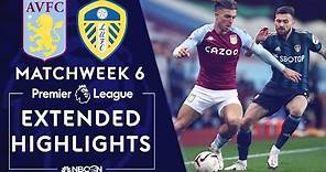 Aston Villa v. Leeds United | PREMIER LEAGUE HIGHLIGHTS | 10/23/2020 | NBC Sports