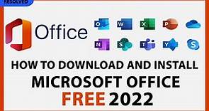 How to download and install Microsoft office for free in 2022