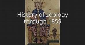 History of zoology through 1859