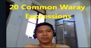 20 Common Waray Expressions (English to Waray)