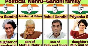 Political families of India // Nehru–Gandhi family