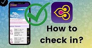 How to check in on Thai Airways?