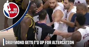 Draymond Green ejected after getting into it with Donovan Mitchell | NBA on ESPN