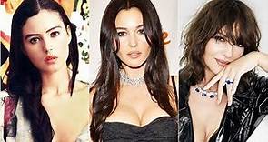 Monica Bellucci from childhood to present days