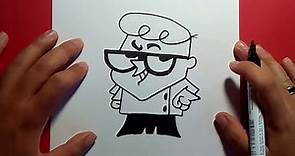 Como dibujar a Dexter paso a paso - El laboratorio de dexter | How to draw Dexter