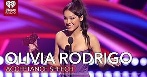 Olivia Rodrigo Acceptance Speech - Female Artist Of The Year | 2022 iHeartRadio Music Awards
