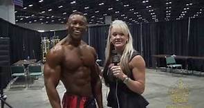 Michael Anderson After Winning the 2013 IFBB Europa Show of Champions Men's Physique Division