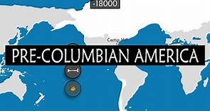 Pre-Columbian America - Summary on a Map