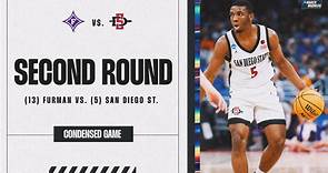San Diego State vs. Furman - Second Round NCAA tournament extended highlights