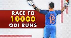 Virat Kohli: Fastest ever to 10,000 ODI runs