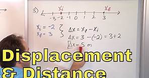 10 - Learn Distance and Displacement in Physics (Displacement Formula Vs. Distance Formula)